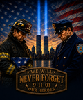 25th Anniversary of 9/11 - We Will Never Forget T-SHIRT