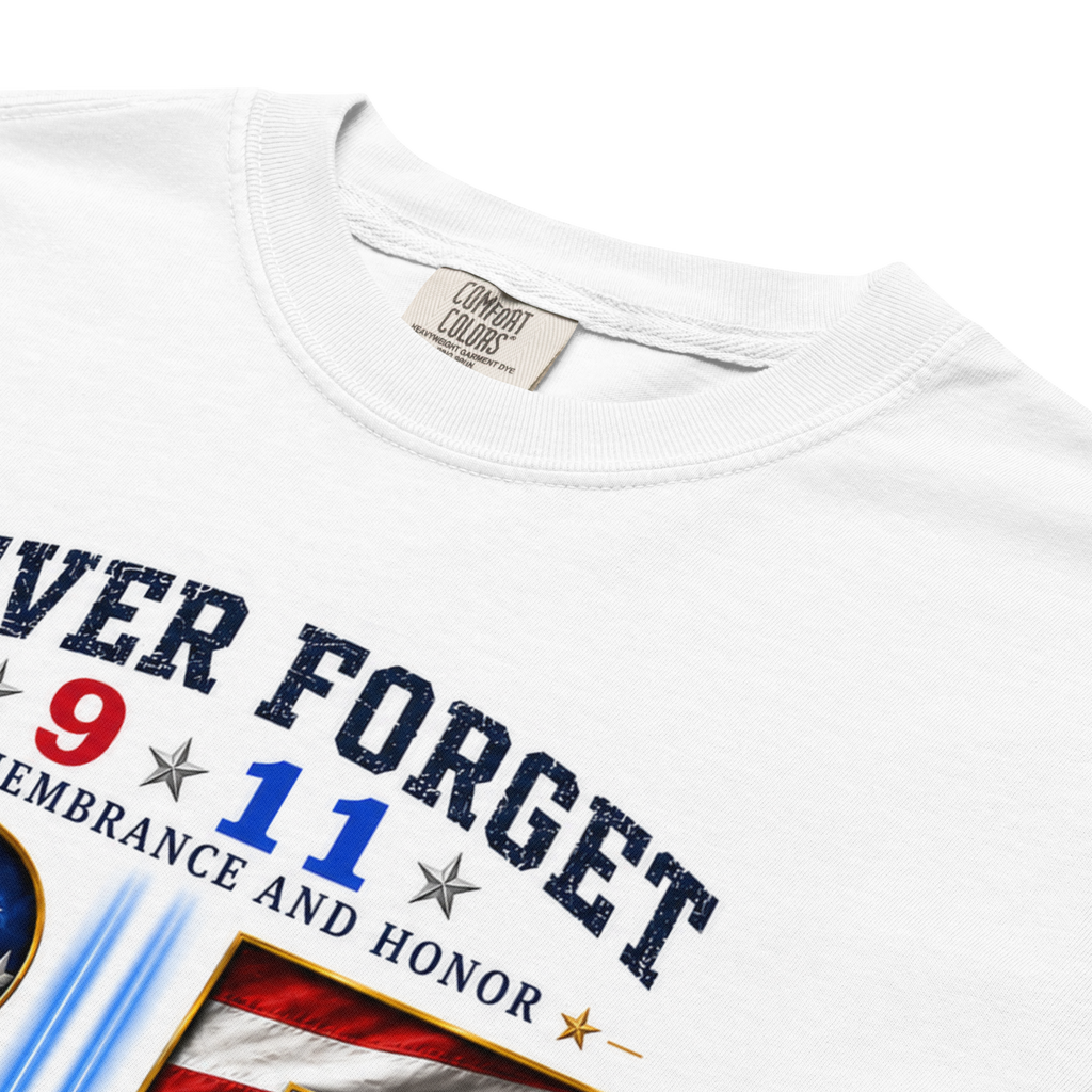 25th Anniversary of 9/11  Memorial and Remembrance TShirt